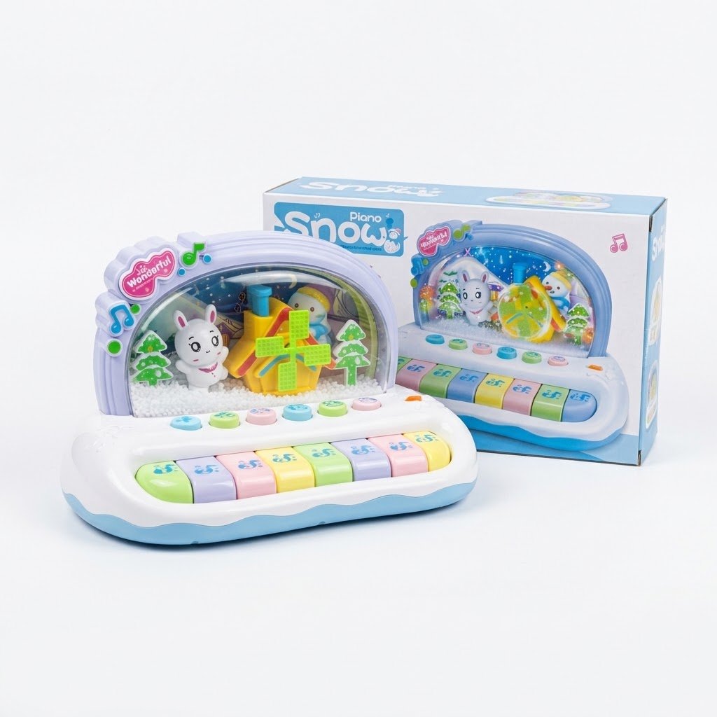 Musical Snow Globe Piano Toy