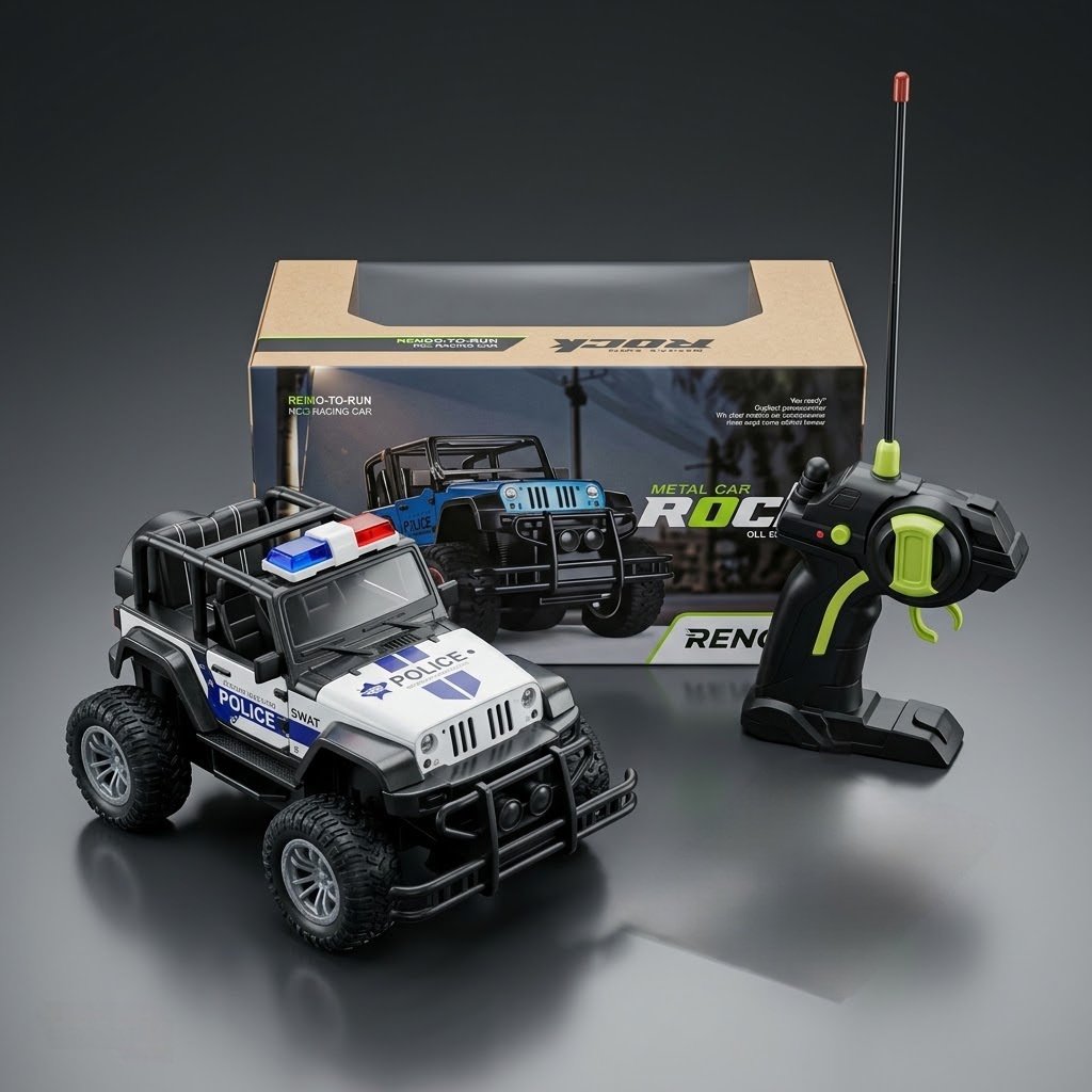 OKRC Metal Body SWAT Police RC Off-Road Climbing Car (Age 3+)
